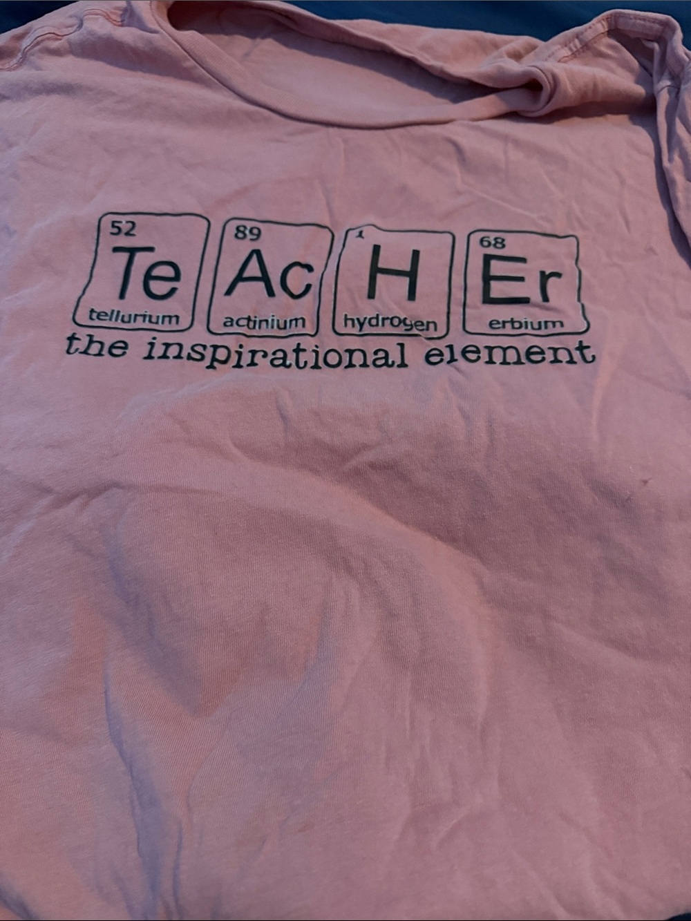 Inspirational Teacher Graphic Tee - Pink Short Sleeve